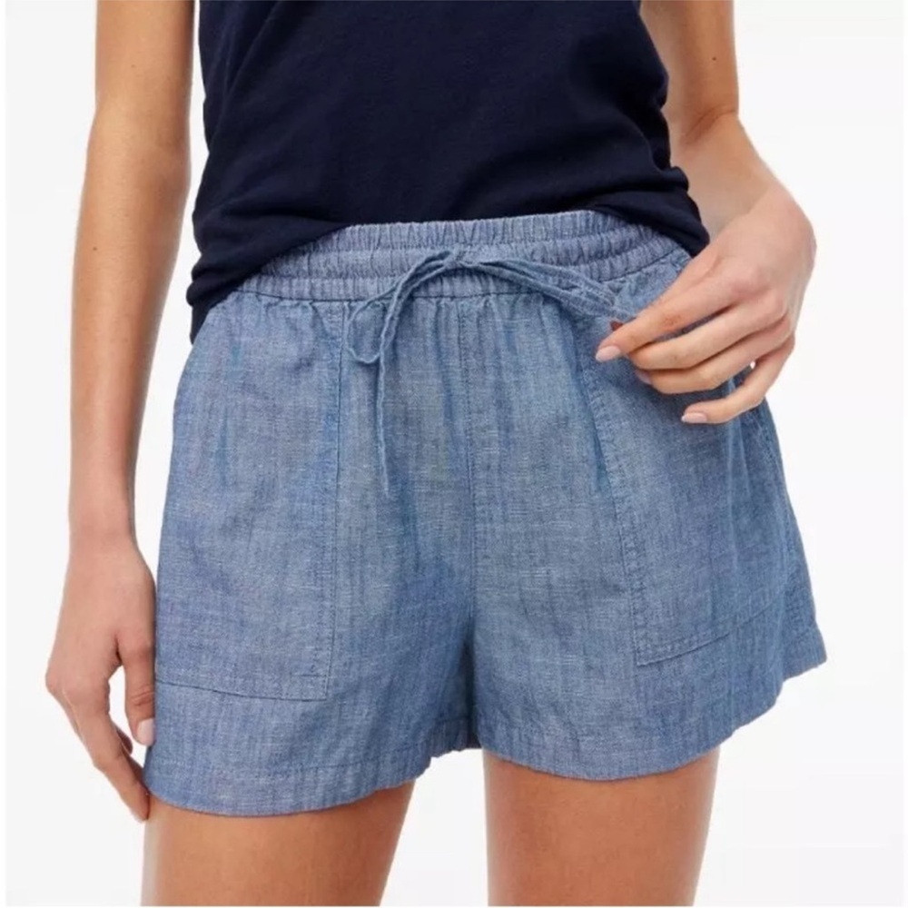 J.CREW Chambray Drawstring Shorts